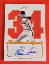 Nolan Ryan AUTOGRAPH AUTO CARD #d33/34 CERTIFIED AUTHENTIC 2012 LEAF NUMERATION