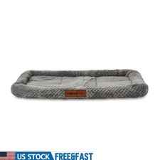Cozy Dog Crate Mat Padded Cushion Bolstered Soft Washable Foam Support New