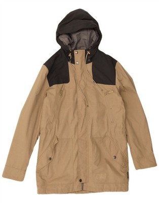 Jack Wolfskin Herren Parka Jacke mit Kapuze UK 36/38 Medium Beige Colourblock CD08