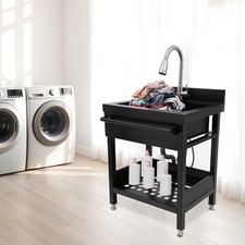 Stainless Steel Kitchen Sink Floor Standing Kitchen Sink, Single Bowl Sink