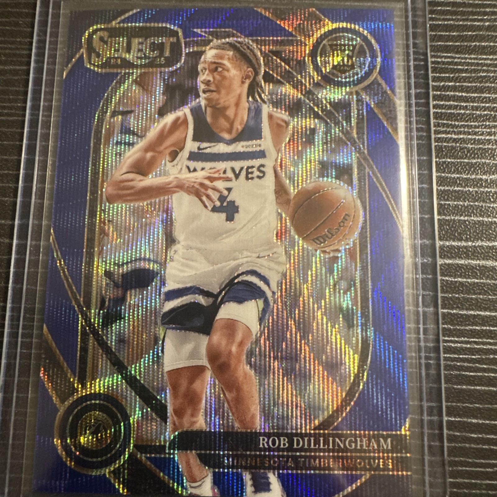 2024-25 Panini Select Courtside Robert Dillingham #288 RC Blue Wave Prizm /75