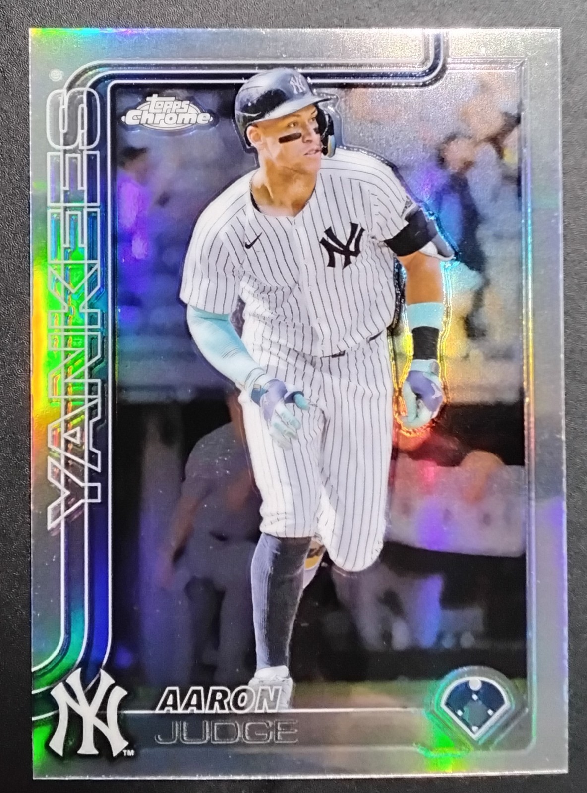 Aaron Judge 2025 Topps Chrome Refractor #99 New York Yankees