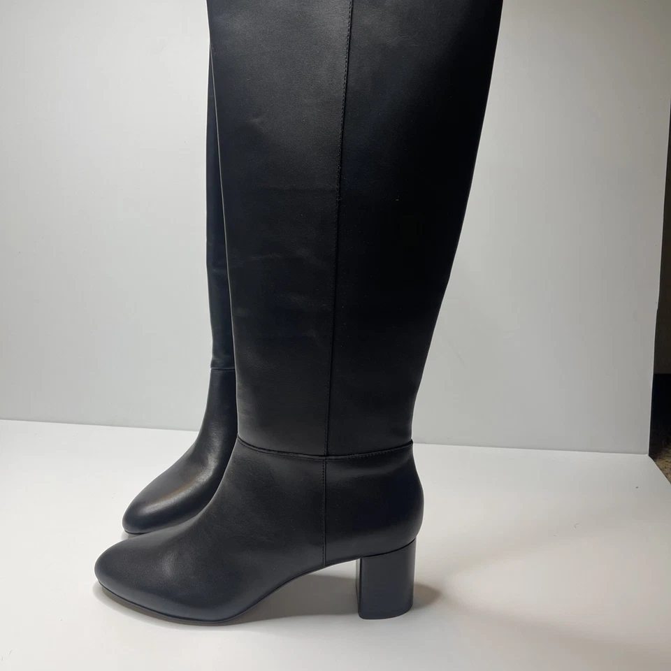 Botas Talbots altas de cuero negras para mujer talla 10 NUEVAS Foto 3 de 4