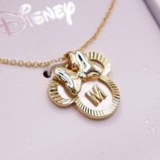 Disney Minnie Mouse Necklace Gold Silver Plated with Box