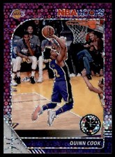 2019-20 Hoops Premium Stock Prizms Purple Disco #267 Quinn Cook Lakers