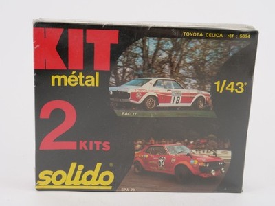 Solido Kit Nr. 5094 Kits TOYOTA CELICA 2 Kits RAC 77 Und SPA 73 Aus Metall 1/43