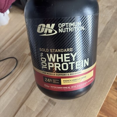 Optimum Nutrition Gold Standard 100% Whey, French Vanilla Crème, 2 lb  