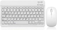 Bluetooth Keyboard and Mouse Combo for iPad - Rechargeable Wireless Keyboard.
