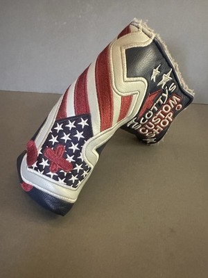 Scotty Cameron Custom Shop Junk Yard Dog USA Flag Putter Head Cover Headcover