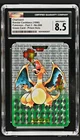 1996 Bandai Carddass Charizard RC Rookie Green Prism Holo #6 CGC 8.5 Low Pop 🔥