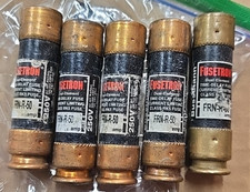 Lot of 5 FUSETRON FRN-R-50 250V 50AMP CLASS RK5 CURRENT LIMITING FUSE