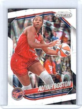 2025 Panini Prizm WNBA Aliyah Boston #75 White Seismic Prizm