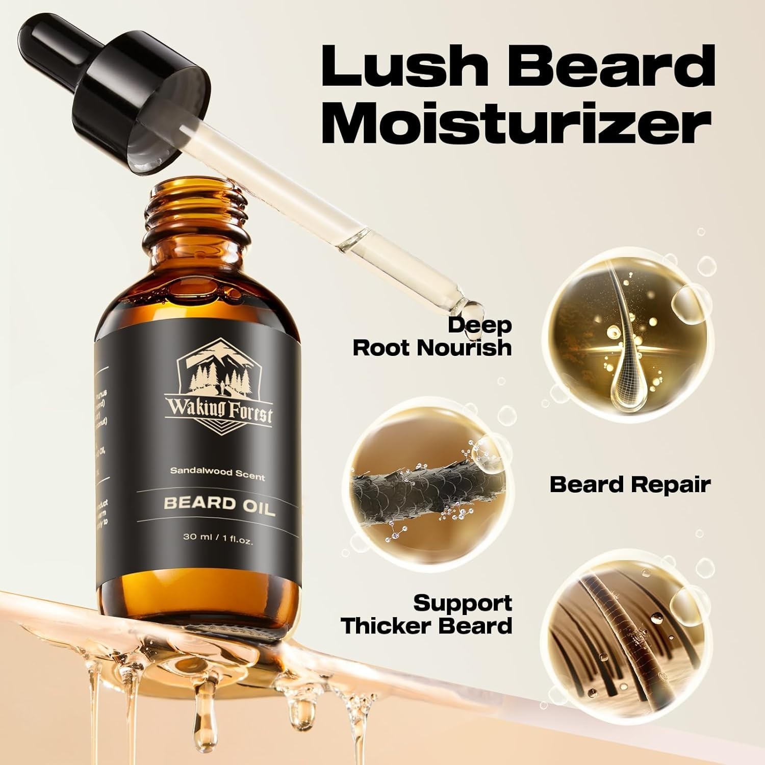 Beard Growth Oil Faster thicker Beard Growth Mustache Hair oil for Men NEW