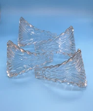 Set Of 4 Vintage Glass Drapery Curtain Hold Backs Tie-backs 