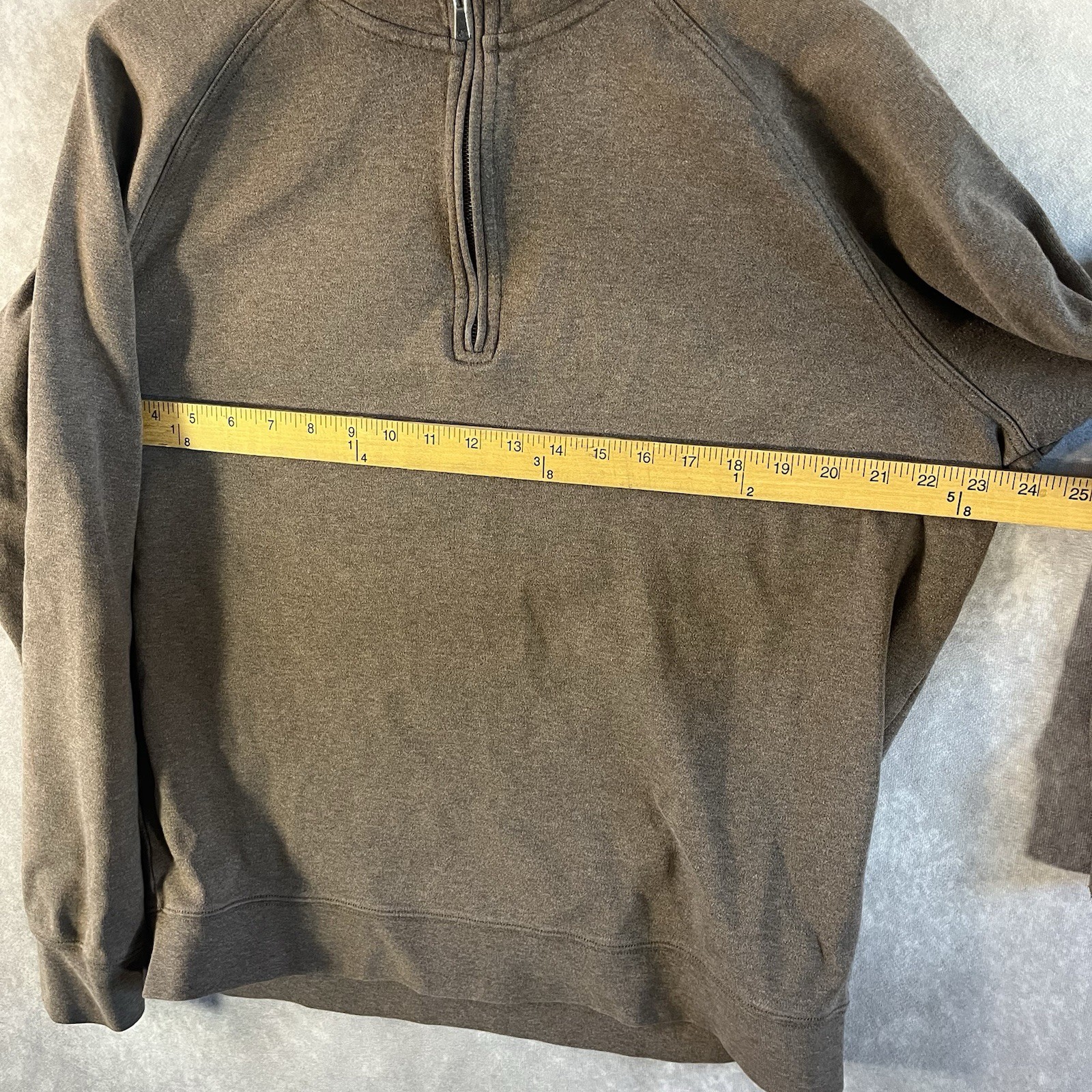 Brooks Brothers Country Club Sweater Men Large L Brown 1/4 Zip Pullover Sweater thumbnail 5