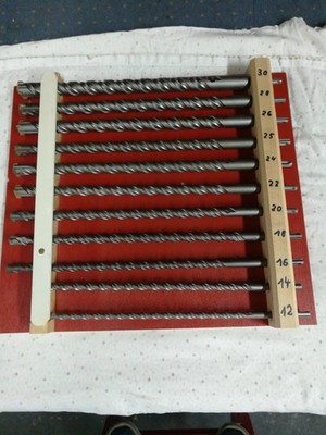 SDS PLUS Hammerbohrer Betonbohrer Steinbohrer Kreuzschneide 11 St.