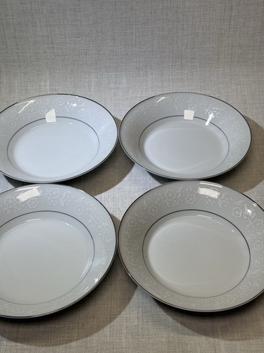 Stratford Mikasa White Designs Cereal/Soup bowl Set Of 4 - Picture 6 of 7