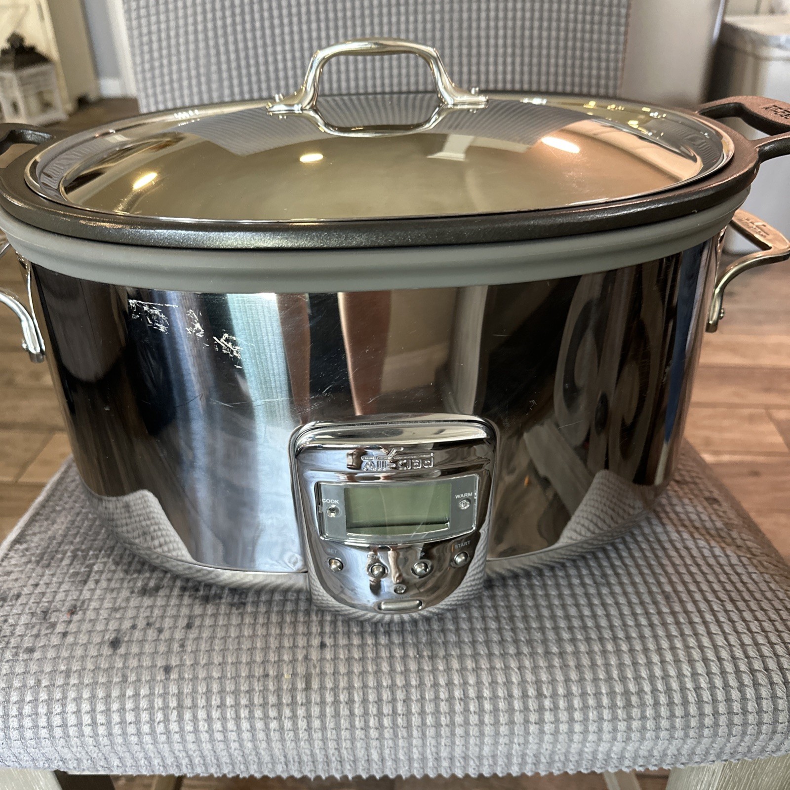 ALL-CLAD 7 Quart Slow Cooker Stainless Steel Crock Pot Serie