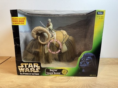 Kenner Power of the Force Bantha & Tusken Raider Star Wars Action Figures 1998