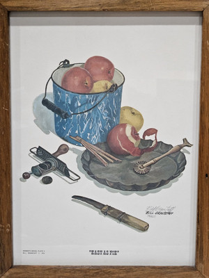 Bill Granstaff Easy As Pie Signed Numbered Art Print 36/400 Framed COA