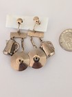 Vintage Coffee Pot & Cup Earrings Dangle Screw Backs With Rhinestones Kitschy  — photo 2