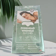 Forehead Wrinkle Patches Aloe, Collagen, Vitamin E 1 Pack of 12