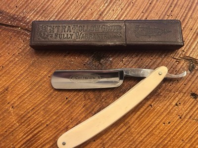 Bussard - Solingen Straight Razor 1900 - 1930 By Emil Schwarte - Vintage & Rare
