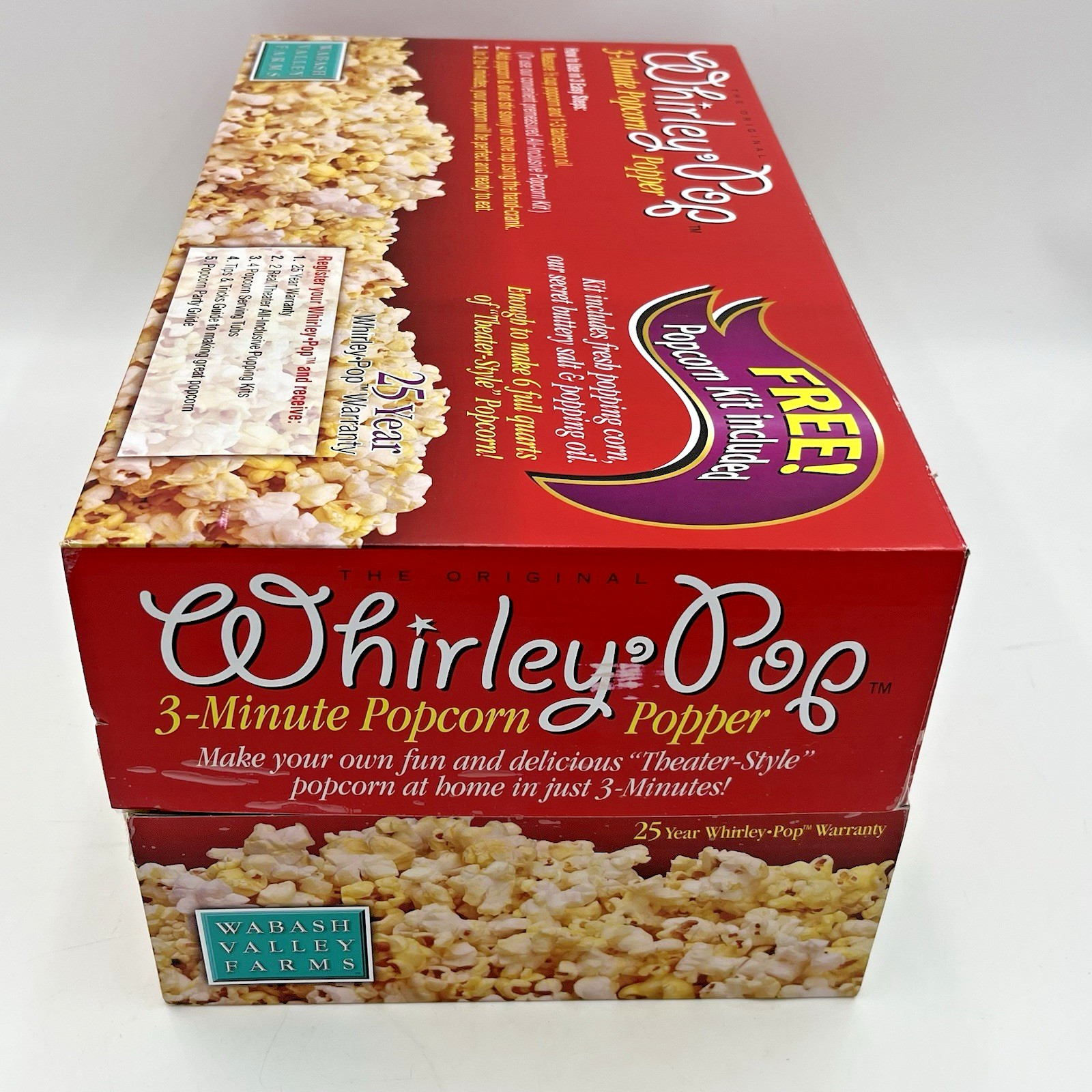 Whirley Pop 3 minute Popcorn Popper Theater Style Popcorn Stove Top 6 qt NEW!