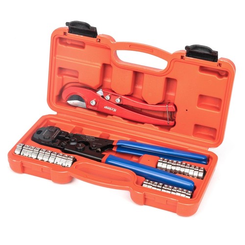 Durable iCrimp PEX Crimping Tool with Ergonomic Grip Complete Kit For Easy Use