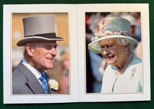 Antique Signed Christmas Card Queen Elizabeth II Prince Philip Edinburgh 2013