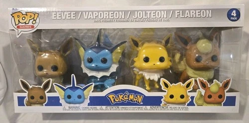 Funko Pop! Games Pokemon 4 Pack Eevee Vaporeon Jolteon Flareon