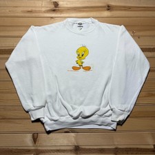 Vintage 1996 Looney Tunes Tweety Bird Crewneck Sweatshirt USA Youth - Large/XL