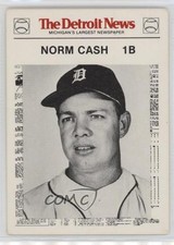 1981 Detroit News Tigers Boys of Summer 100th Anniversary Norm Cash #73 1a5z