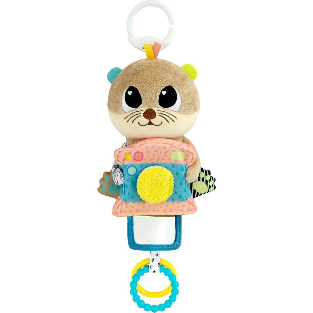 Lamaze Arty the Otter: Sensory Clip-On Baby Toy with Mirror & Squeaker