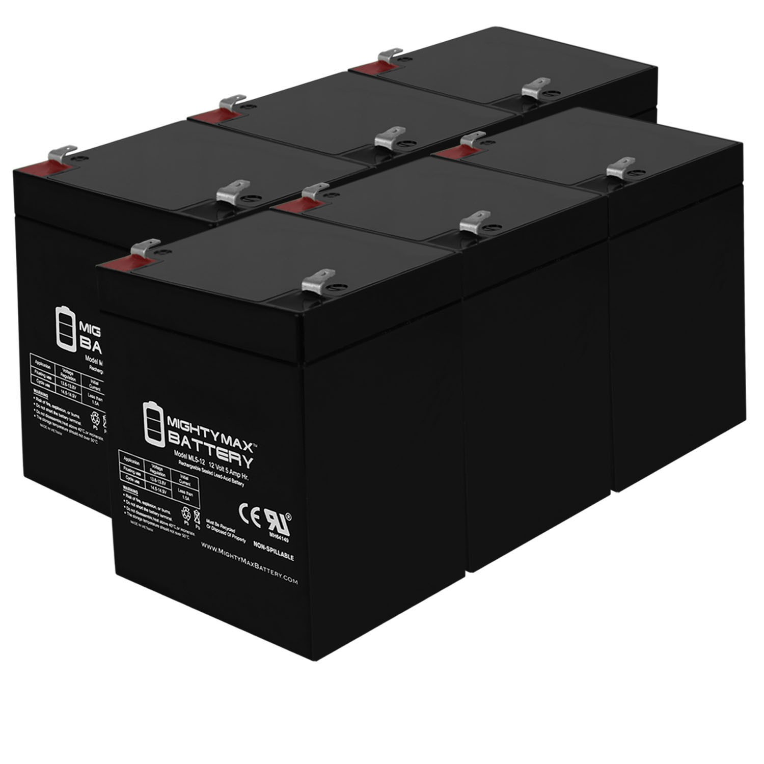 Mighty Max 12V, 5Ah, AGM, Replaces Dynacraft 12V Hello Kitty