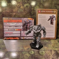 Battletech Miniatures - Battlemaster + Pilot, Mech Cards Game of Armored Combat