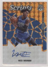 2019-20 Panini Mosaic Scripts Orange Prizm Wesley Iwundu Wes #SC-WIW Auto 0la5