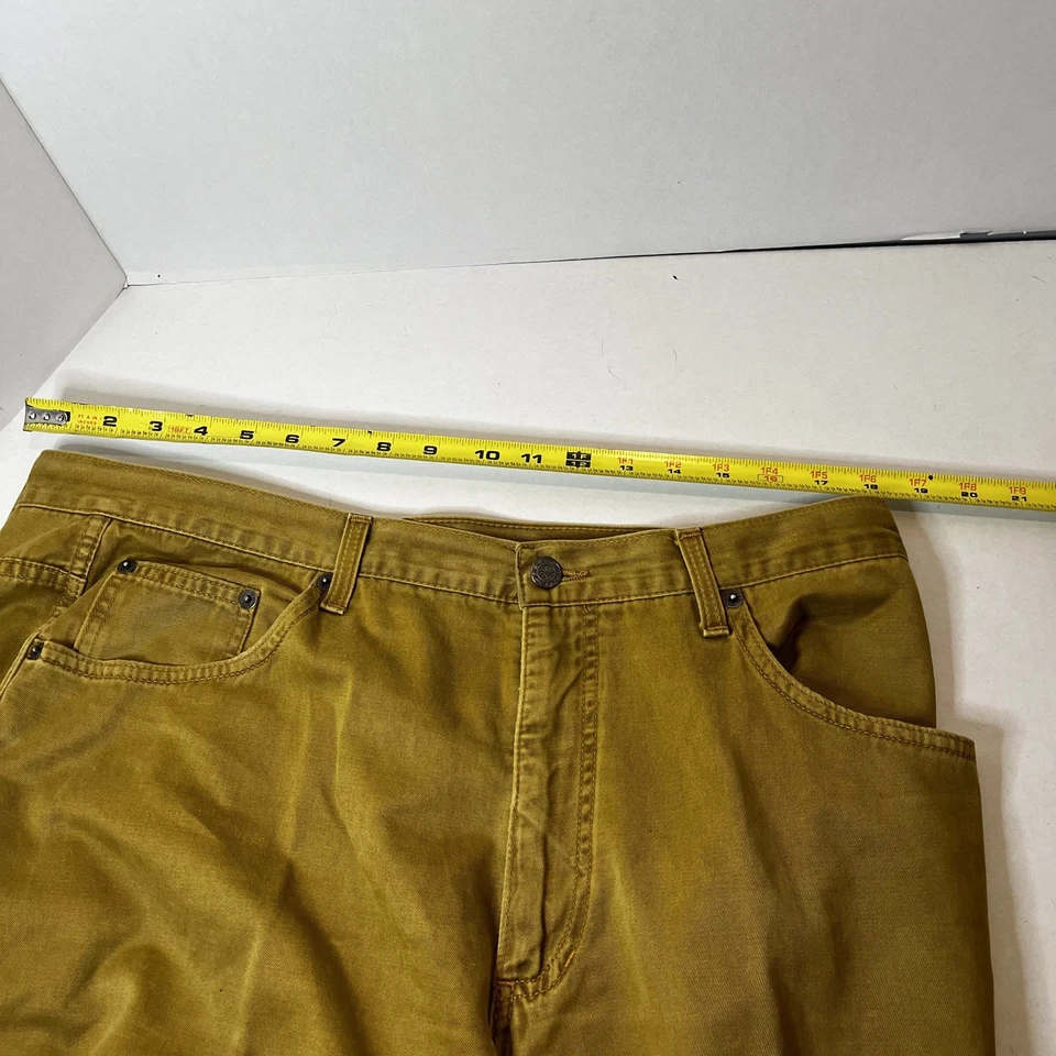 Vintage Y2K Iceberg History Jeans Mens 36X31 Bugs Bunny Baggy Yellow Italy - Image 4 of 4