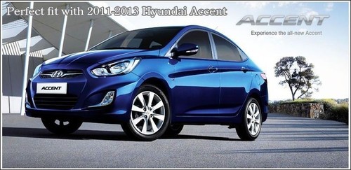 Chrome Fog Lamp Cover Molding Garnish 2p 1Set For 11 12 13 Hyundai Accent - Picture 5 of 5