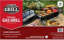 EXPERT GRILL Portable Propane Gas Grill 10000 BTU 178 SQ In. Cooking Area NEW