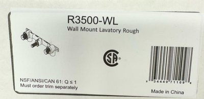 #ad Delta R3500 WL Two Handle Wall Mount Rough In*SEALED* $73.59