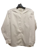 Banana Republic Woman  s White Crispy Blouse, Size Extra Small