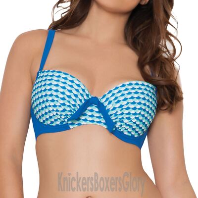 Curvy Kate Swimwear Atlantis Padded Balconette Bikini Top Deep Sea CS3111