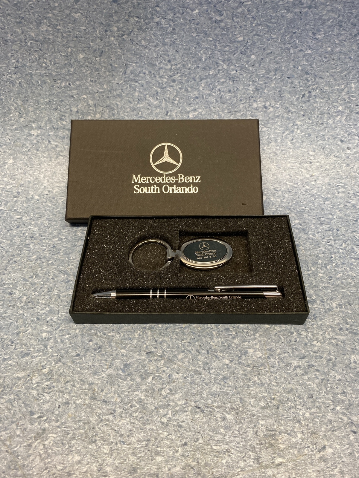 Mercedes Benz Pen with Gift Box key chain Engraved South Orlando Florida READ