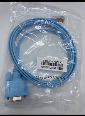 Cisco Rollover Console Cable, Blue 72-3383-01 DB9 to RJ45 | eBay