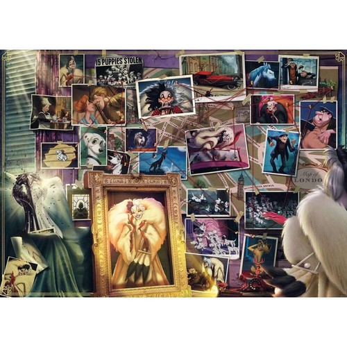 Ravensburger 00393-9 Disney Villainous Cruella Deville 1000pc Jigsaw Puzzle Bran - Picture 2 of 2