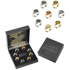 NEW Official HBO Game Of Thrones House Sigil Rings Set ONLY 500 SHIPS FROM USA