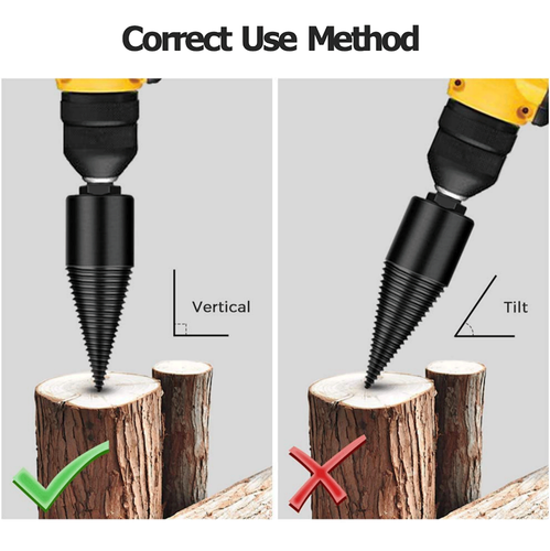 WOOD Splitter Drill Bit High Speed Driver Twist Firewood Screw ...