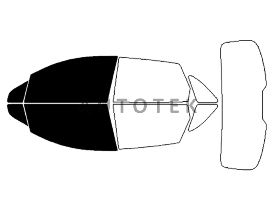 Película precortada ventanas delanteras de dos puertas cualquier tono % para Lincoln MKC 2015-2019 Foto 3 de 4