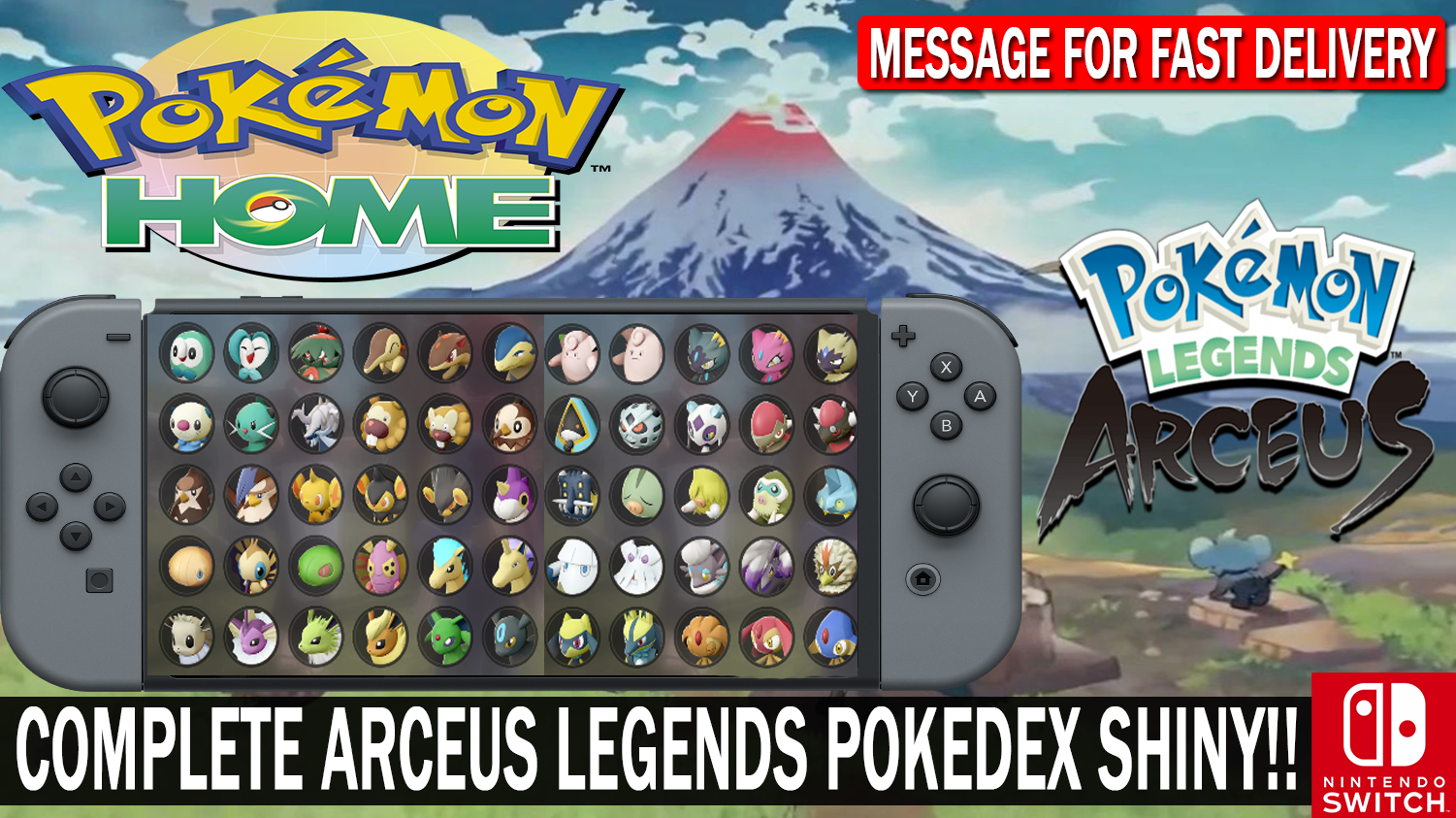 Leggende Pokemon Arceus Pokedex completo Shiny Living Dex Alpha Pokemon  Home 6IV